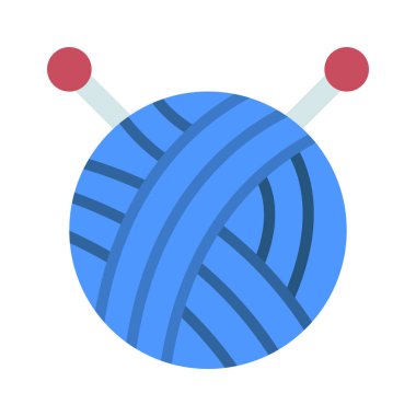 Yün simgesi vektörü basit illüstrasyon