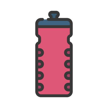 Spor Şişe Web ikonu vektör illüstrasyonu