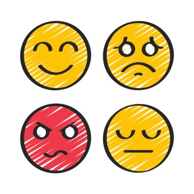 duygu simgesi vektör illüstrasyonu