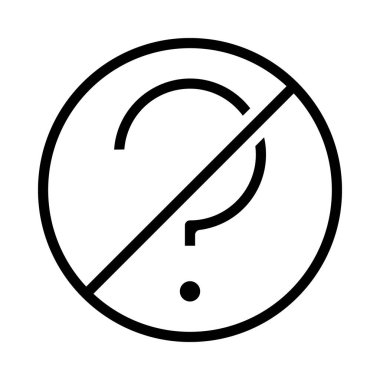 Soru simgesi vektör çizimi yok