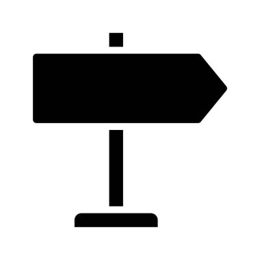 Yön İşareti simgesi. izole vektör illüstrasyonu