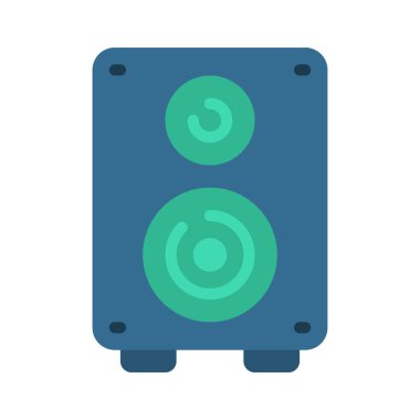 Hoparlör izole edilmiş ikon vektör illüstrasyon tasarımı