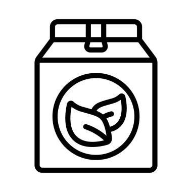 Vegan Ürünleri Simge Basit Vektör İllüstrasyonu