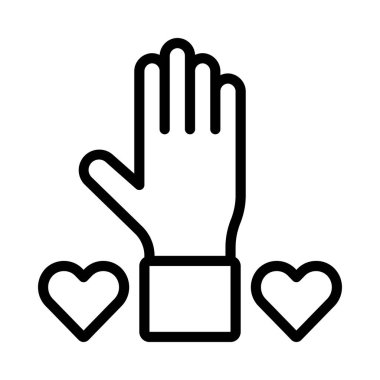 Gönüllü ikon vektör çizimi