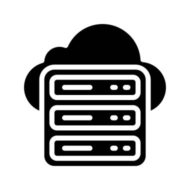 bulut sunucusu vektör illüstrasyonu 