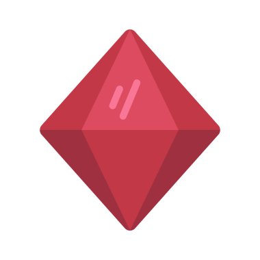 kristal simgesi, vektör illüstrasyonu basit tasarım