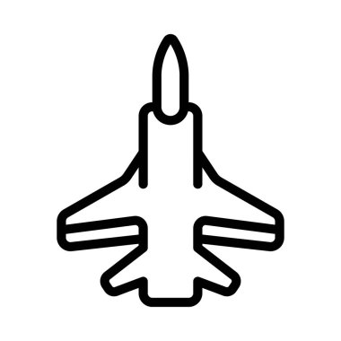 Jet Düzlem simgesi vektör illüstrasyon tasarımı