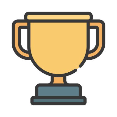 kupa ödülü izole edilmiş ikon vektör illüstrasyon tasarımı