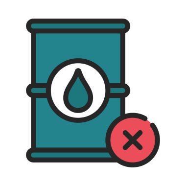 Yağ ağ ikonu vektör illüstrasyonu yok