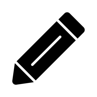 Beyaz arkaplanda kalem simgesi çizimi 