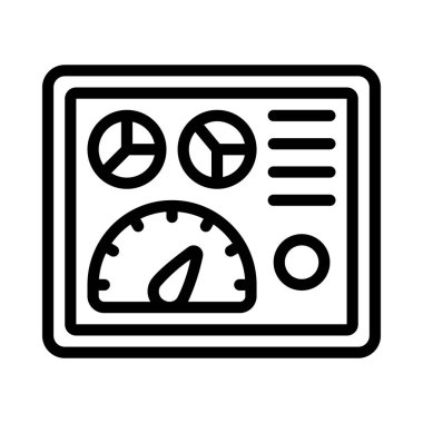 Makine Ekran Ağı ikon vektör illüstrasyonuName