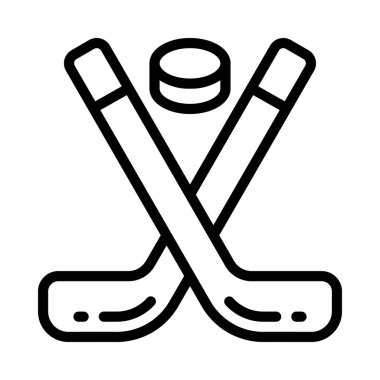 Buz Hokeyi Web simgesi vektör çizimi