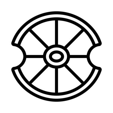 Kalkan basit kutsal kişilerin resmi, vektör çizim