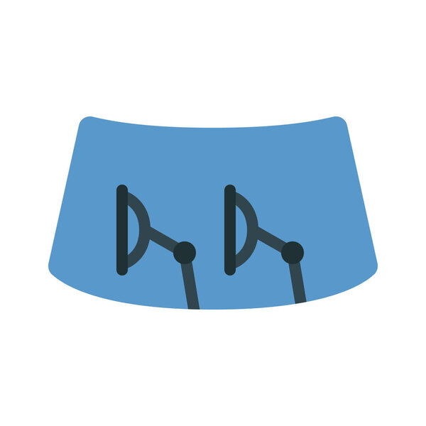Windshield simple icon, vector illustration