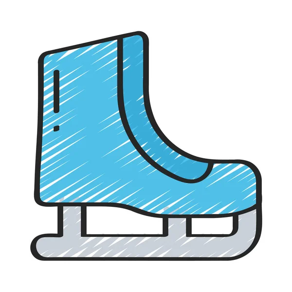 Buz pateni web simgesi vektör illüstrasyonu