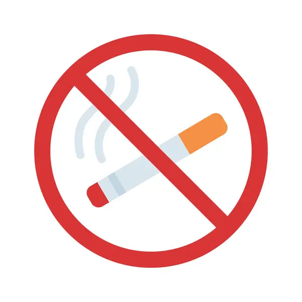 Smoking Web Icon Vector Illustratie — Stockvector