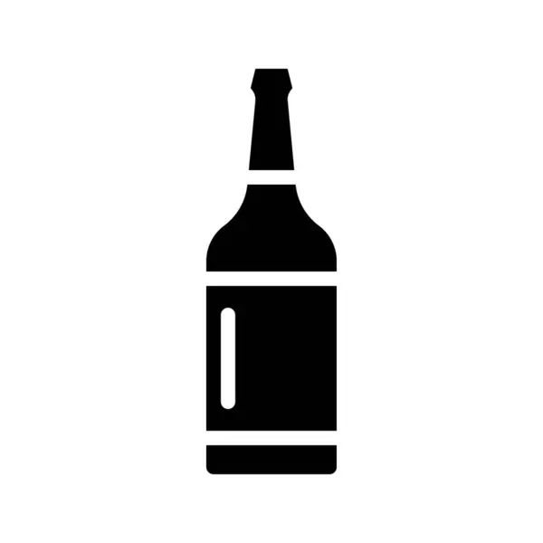 Flasche Bier Symbol Vektor Illustration Design — Stockvektor