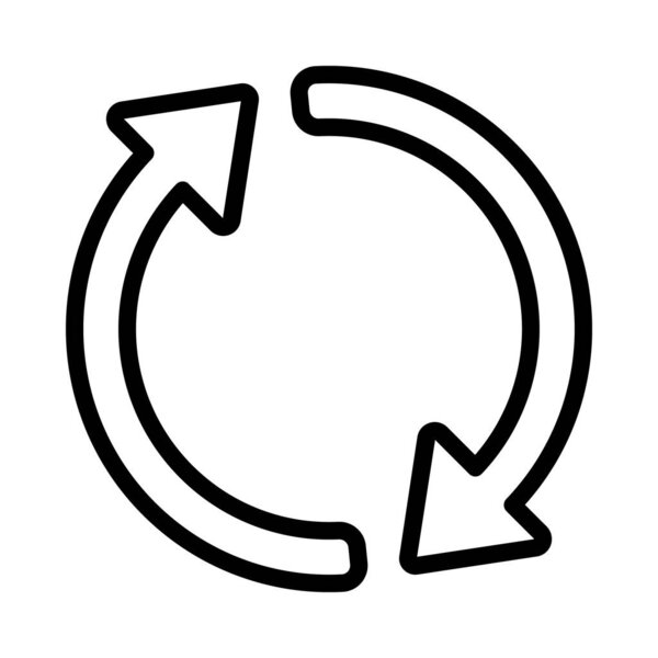 Cycle Arrows    icon isolated on white background. vector.