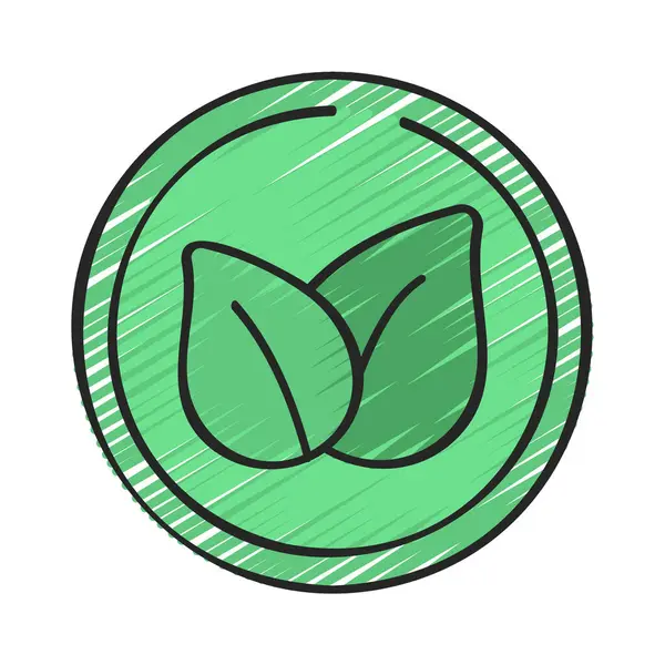 Çevre dostu ağ simgesi vektör illüstrasyonu