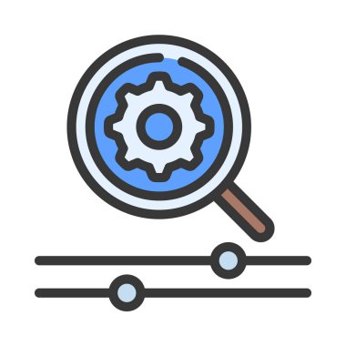 SEO Web simgesi vektör illüstrasyonunu Denetliyor