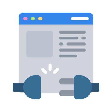 Oturum Bağlantısı Kesilen simge vektör çizimi