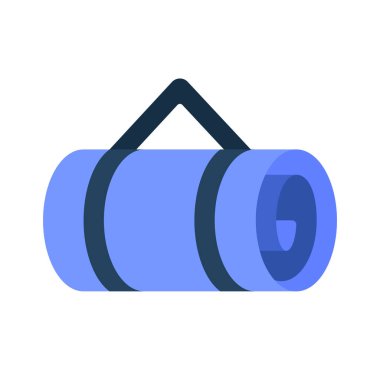 Yoga Mat web simgesi vektör illüstrasyonu