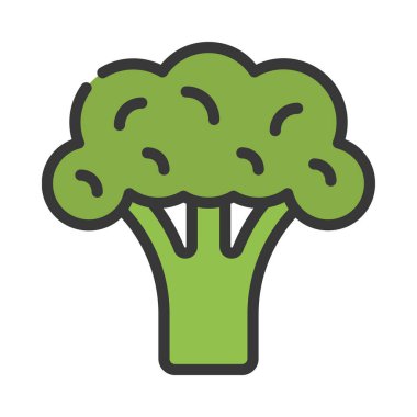 Brokoli web simgesi vektör çizimi
