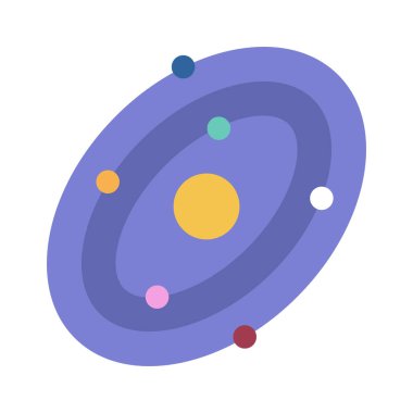 Galaxy web simgesi vektör illüstrasyonu