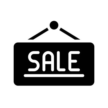 Satış İşareti Web simgesi vektör illüstrasyonu