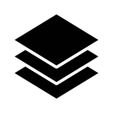 Üç Katman Web simgesi vektör illüstrasyonu