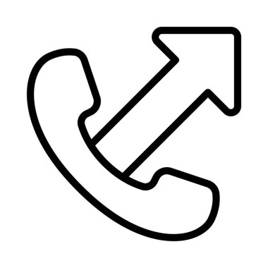 telefon çağrısı web simgesi vektör illüstrasyonu