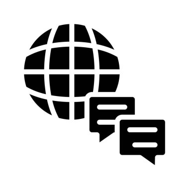 İnternet İletileri web simgesi vektör illüstrasyonu