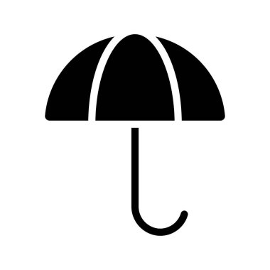 şemsiye ağ simgesi vektör illüstrasyonu