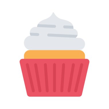 Cupcake vektör simgesi çizimi 