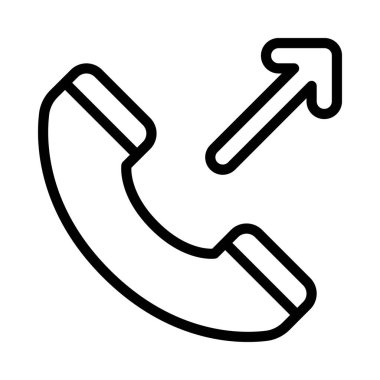 telefon çağrısı web simgesi vektör illüstrasyonu