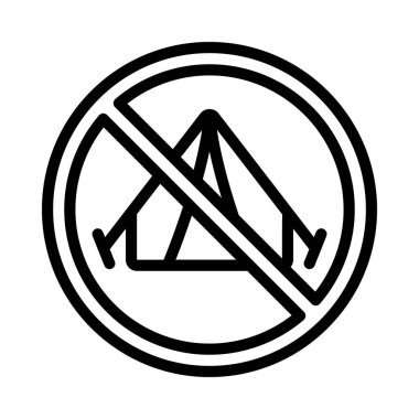 Kamp simgesi vektör çizimi yok