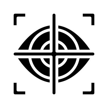 Göz simgesi, vektör illüstrasyonu basit tasarım