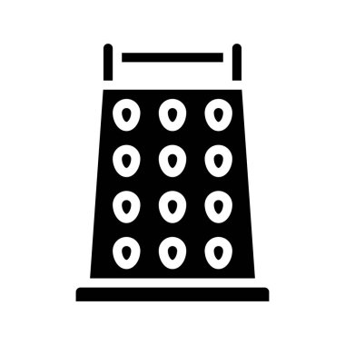 Peynir rendesi. Web simgesi basit illüstrasyon 