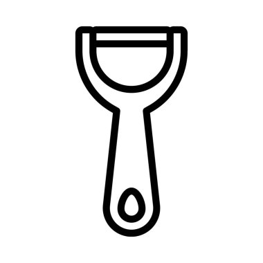 Patates Soyucu web simgesi vektör illüstrasyonu