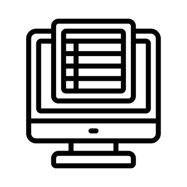 Hesap cetveli uygulama simgesi, vektör illüstrasyonu basit tasarım