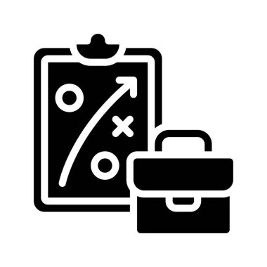 İş Planı web simgesi vektör çizimi