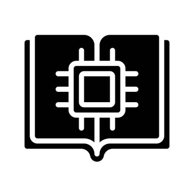 çip simgesi, vektör illüstrasyonu basit tasarım