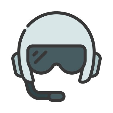 Pilot web simgesi vektör illüstrasyonu