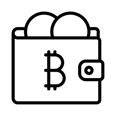 wallet icon, vector illustration simple design