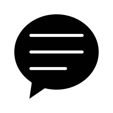 kabarcık sohbet iletişim simgesi, vektör illüstrasyonu 