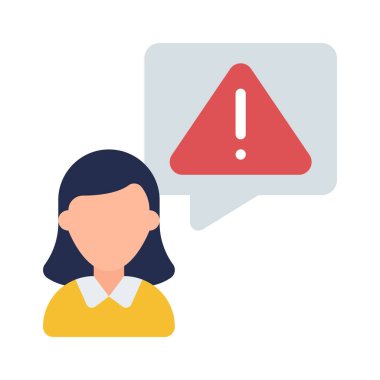  Uyarı İletisi Çalışanları Web simgesi çizimi