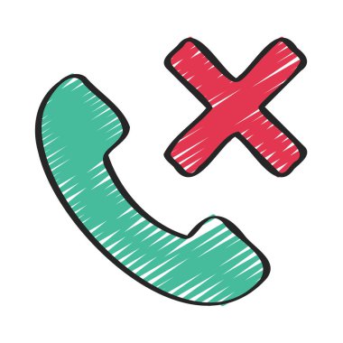 telefon çağrısı web simgesi vektör illüstrasyonu