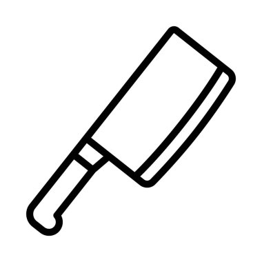 Kasap Bıçağı Web simgesi vektör illüstrasyonu