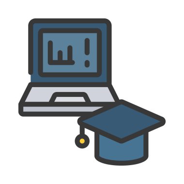 Actuary Derece simgesi vektör illüstrasyon tasarımı