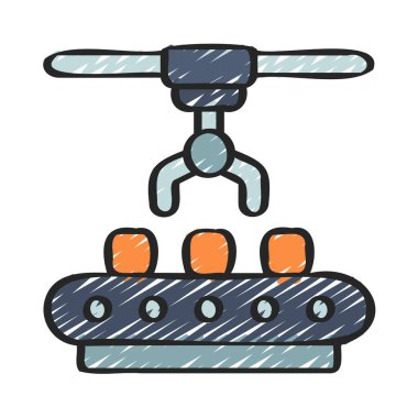 Pençe Asma Alanı Web simgesi vektör illüstrasyonu
